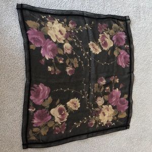 Talbots rayon scarf. 20 x 20. Square